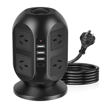 12-in-1 Tower Power Strip with USB - Image 3