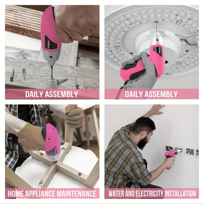 Cordless Electric Screwdriver Tool Set - Image 2