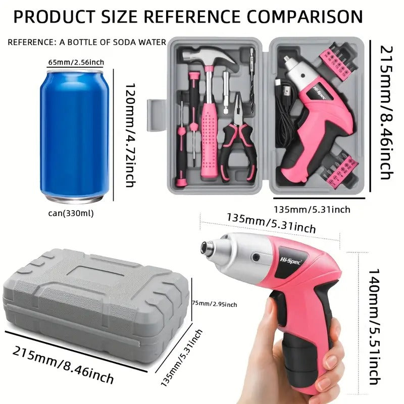 Cordless Electric Screwdriver Tool Set - Image 5