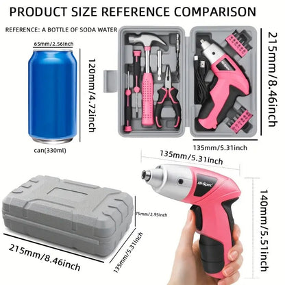 Cordless Electric Screwdriver Tool Set - Image 5