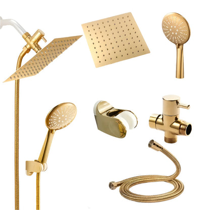 Golden Rainfall Shower Head Handheld Combo Set - Image 3