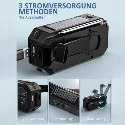 Emergency Radio Solar Hand Crank USB Power Bank - Image 6