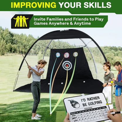 Golf Practice Net with Mat & Target - Image 5