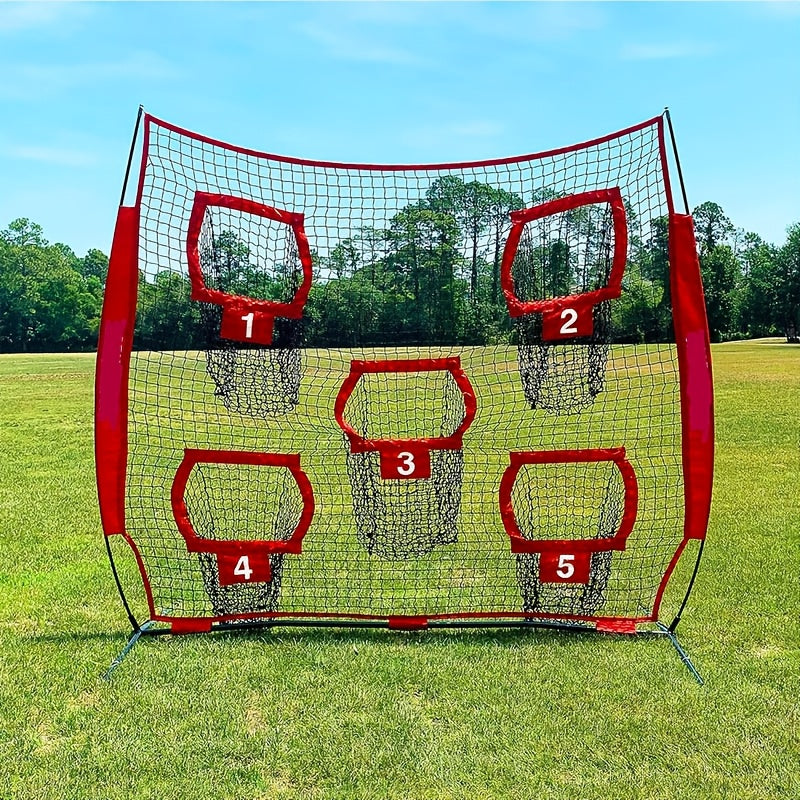 Football Outdoor Target Throwing Net with 5 Pockets - Image 2