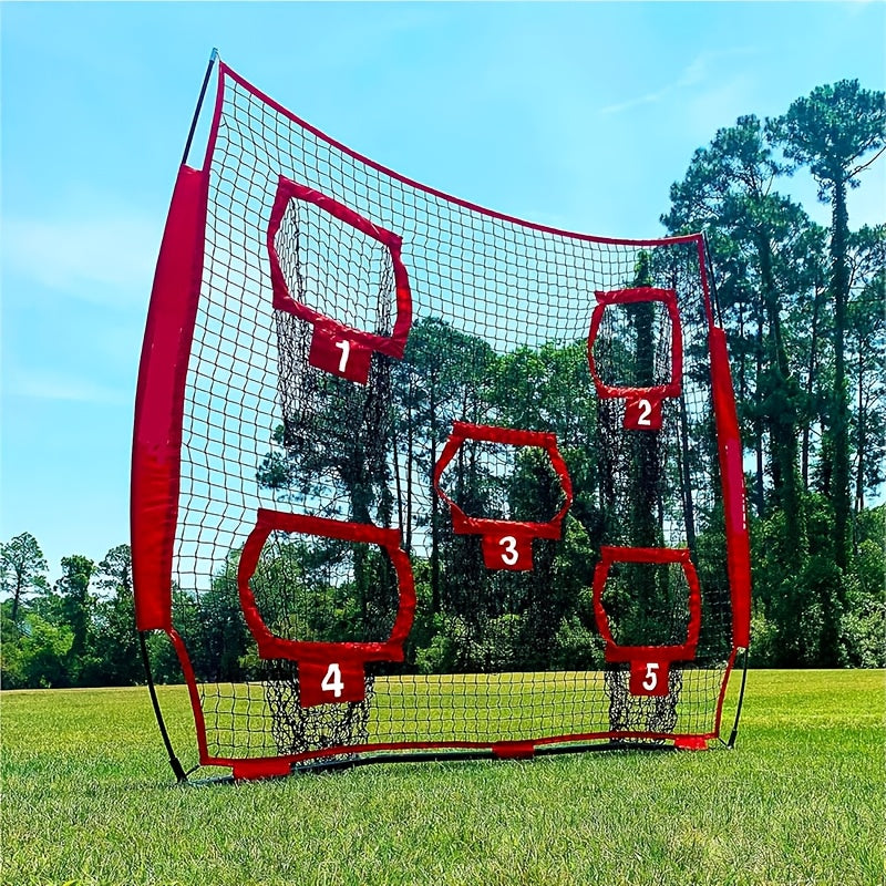 Football Outdoor Target Throwing Net with 5 Pockets - Image 3