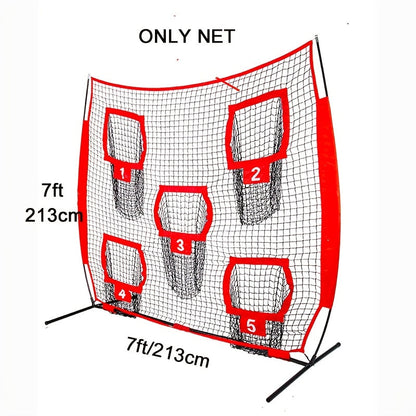 Football Outdoor Target Throwing Net with 5 Pockets - Image 5