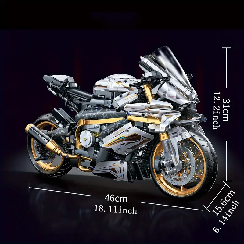 Motorcycle Blocks Model for Teens & Adults - Image 4