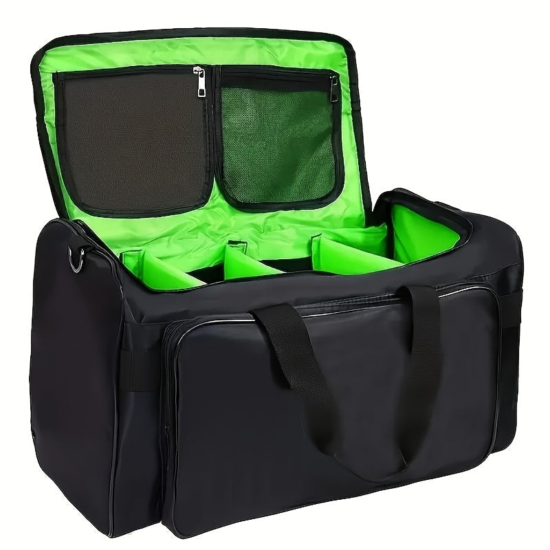 Basketball Duffel Bag with Black Neon Green Sports - Image 2