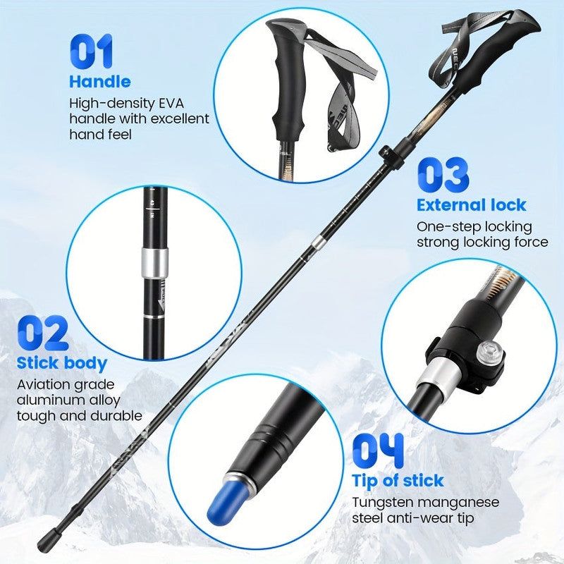 Aluminum Trekking Poles for Hiking - Image 4
