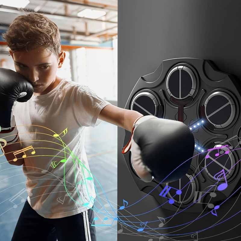 Wall-Mounted Smart Boxing Game with LED & Gloves - Image 2