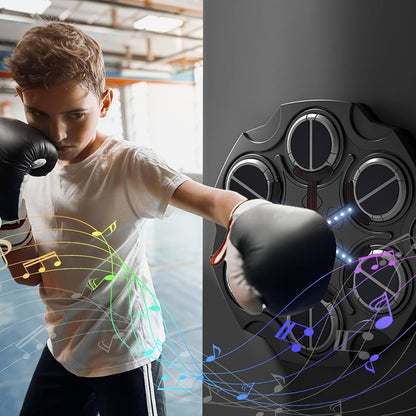 Wall-Mounted Smart Boxing Game with LED & Gloves - Image 2