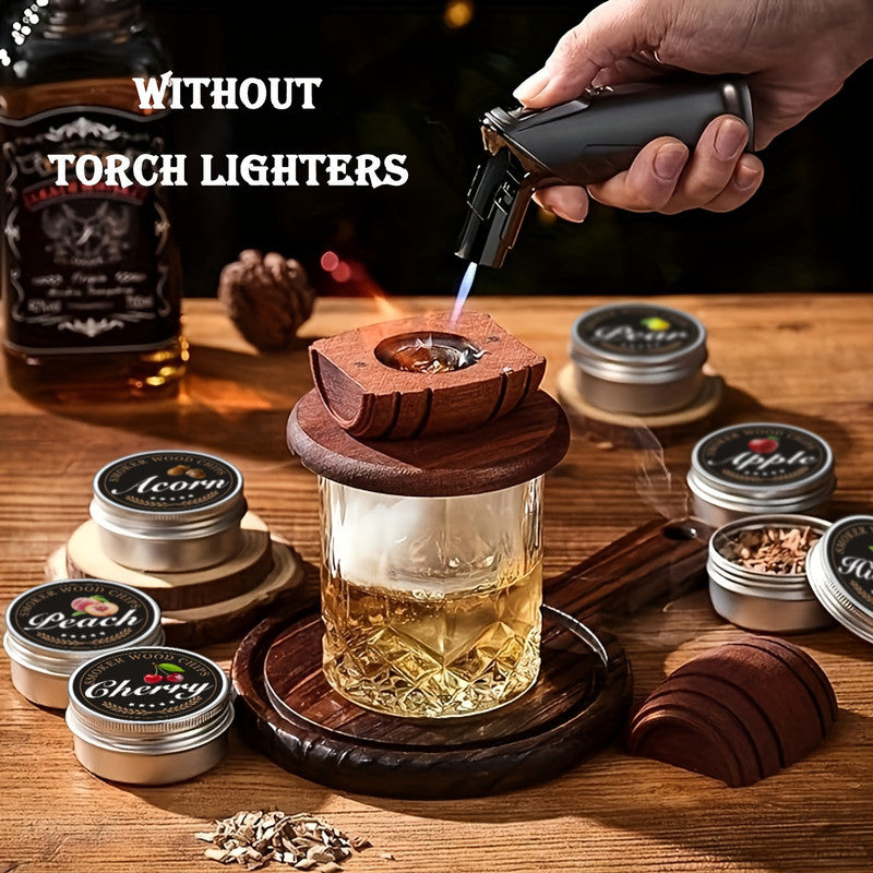 Whiskey Smoker Kit with 6 Wood Flavors & Accessories - Image 3