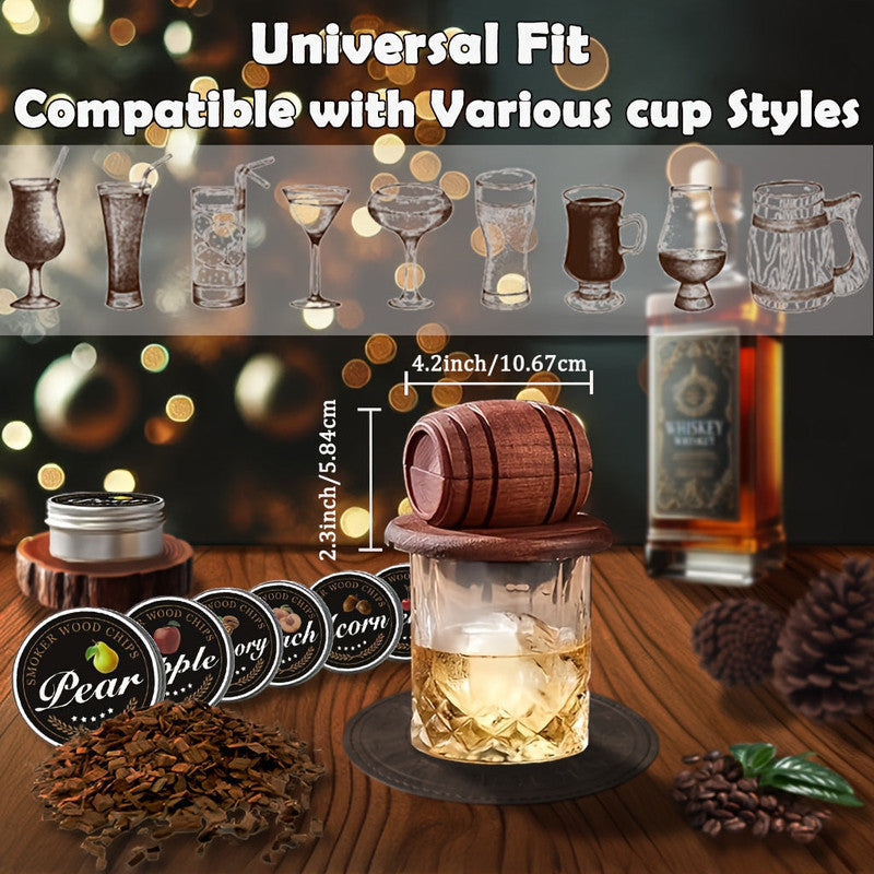 Whiskey Smoker Kit with 6 Wood Flavors & Accessories - Image 6