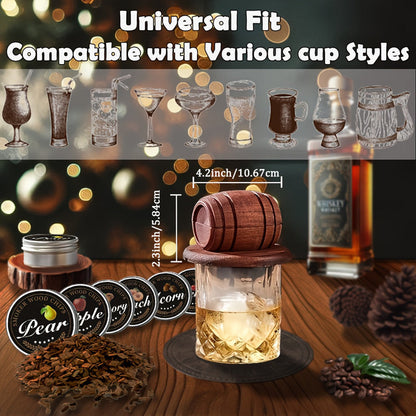 Whiskey Smoker Kit with 6 Wood Flavors & Accessories - Image 6