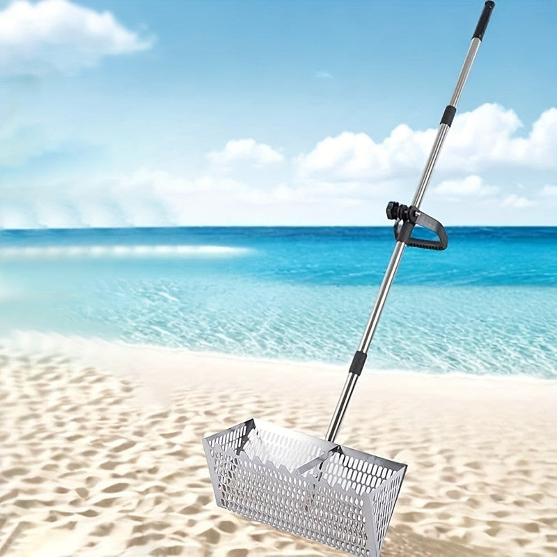 Adjustable Metal Beach Sifter Rake Tool - Image 3