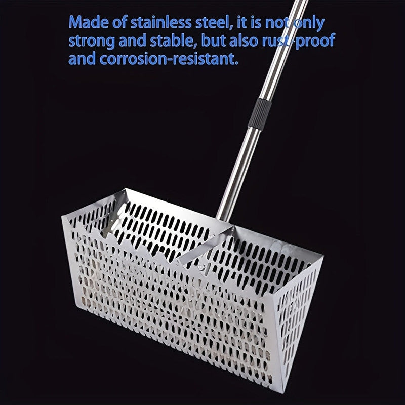 Adjustable Metal Beach Sifter Rake Tool - Image 4