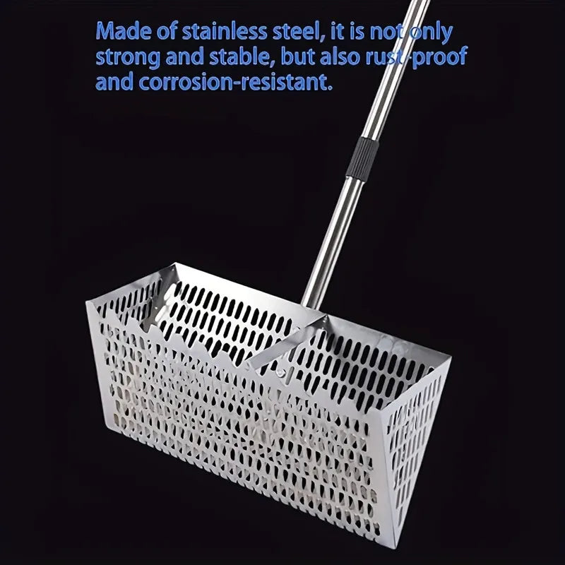Adjustable Metal Beach Sifter Rake Tool - Image 4