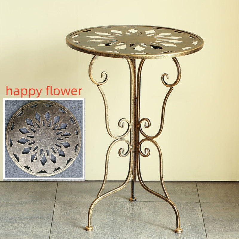 Vintage Metal Scrollwork Side Table - Image 6