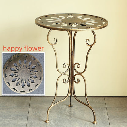 Vintage Metal Scrollwork Side Table - Image 6