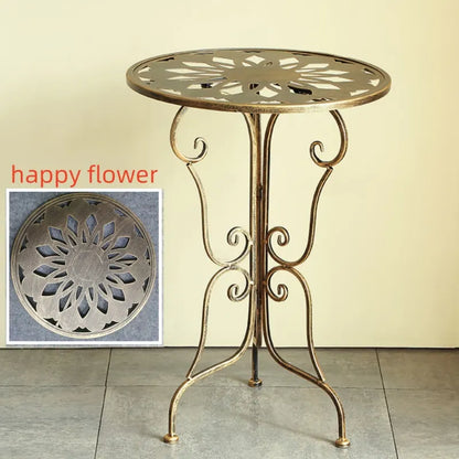 Vintage Metal Scrollwork Side Table - Image 6