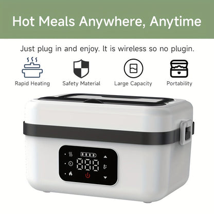 Electric Heated Lunch Box USB Rechargeable 1000ml - Image 3