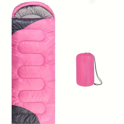 Rosy Four-Season Rectangular Sleeping Bag for Adults - Image 2