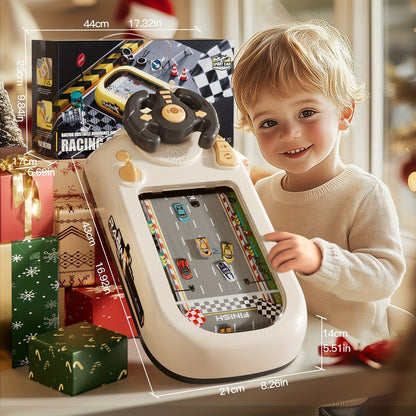 Racing Steering Wheel Toy for Kids Interactive Play