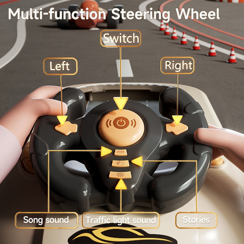 Racing Steering Wheel Toy for Kids Interactive Play - Image 3