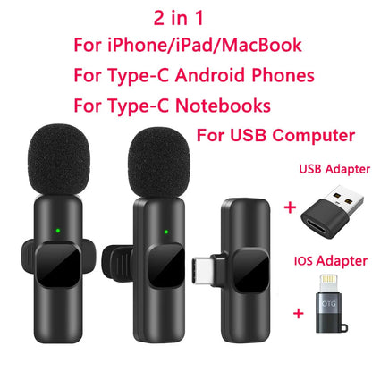 Wireless Lavalier Microphone for iPhone Android Live Recording - Image 6