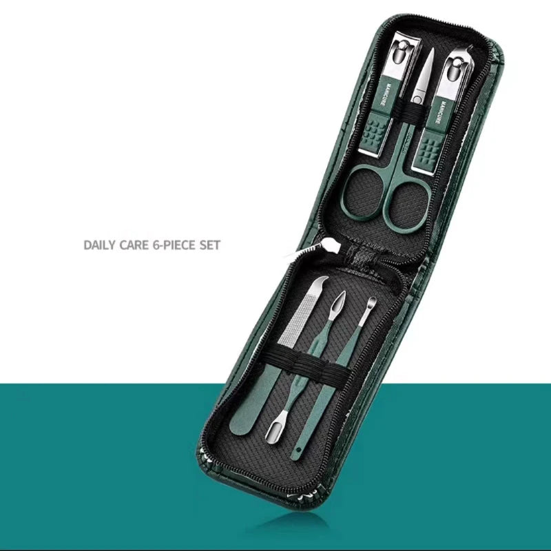Portable Stainless Steel Nail Clipper Set (6 pcs) - Image 2