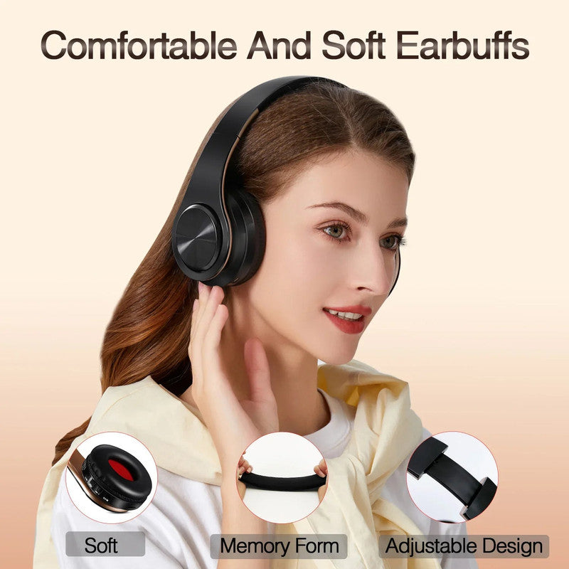 Wireless Bluetooth Headphones Gold - Image 5