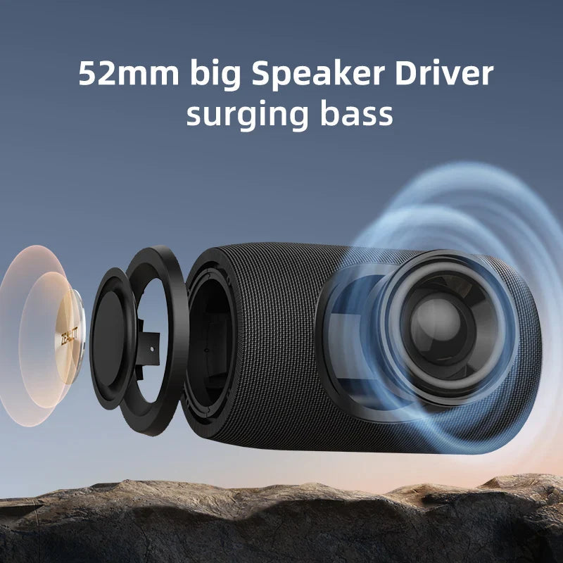 Mini Portable Bluetooth Speaker Black - Image 3