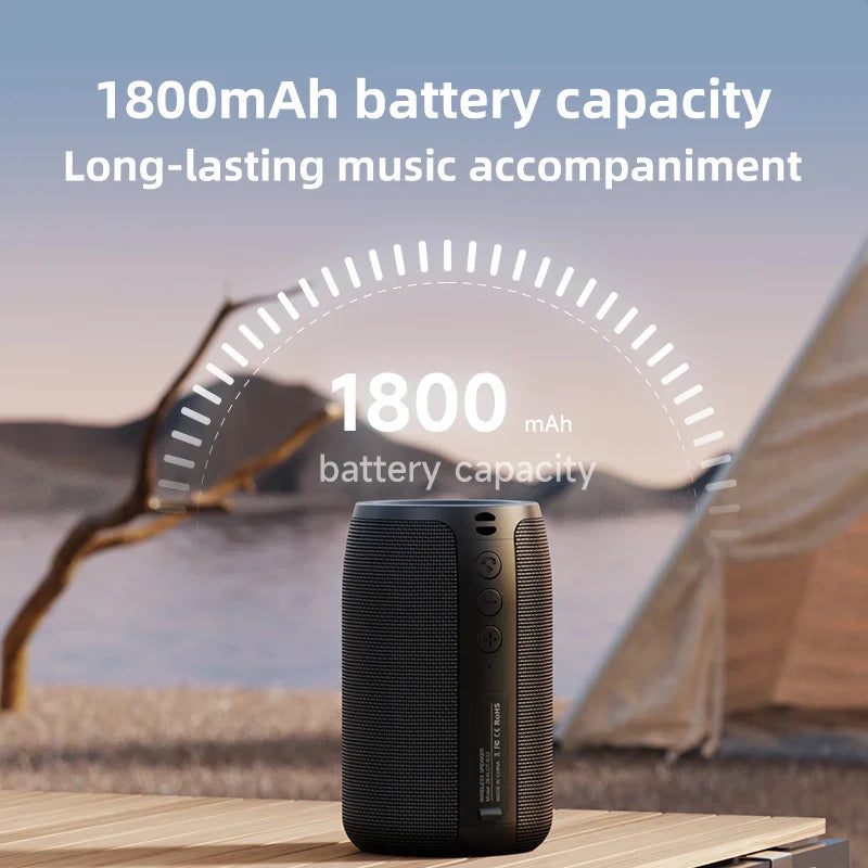 Mini Portable Bluetooth Speaker Black - Image 5
