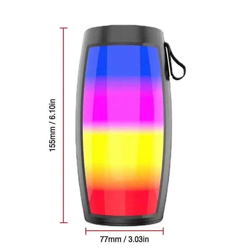 LED Lights Speaker with Powerful Bass Black - Image 4