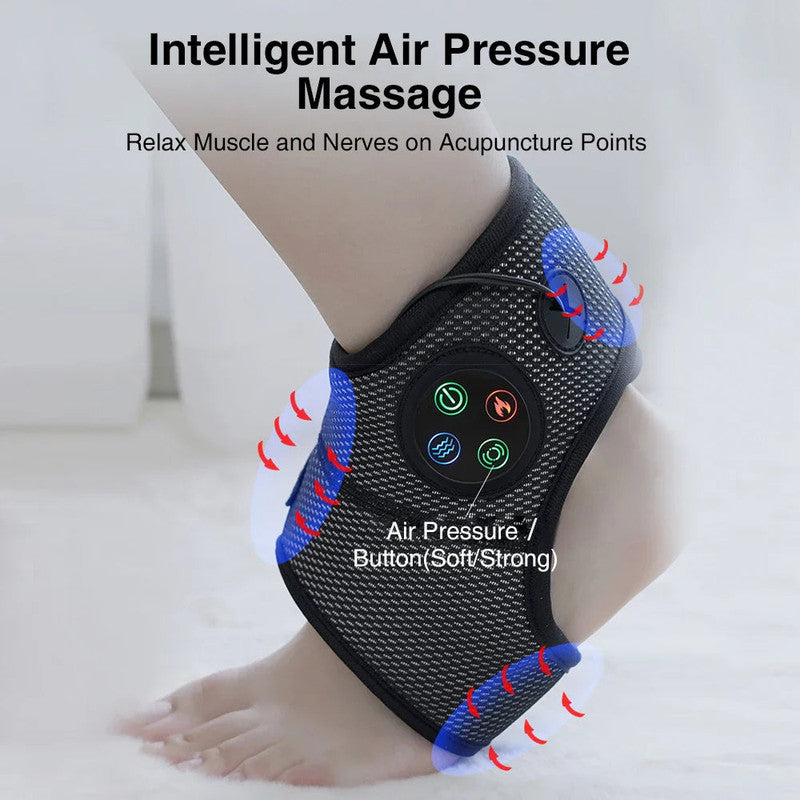 Electric Foot Ankle Massager with Heat Black - Image 2