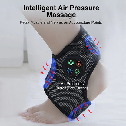 Electric Foot Ankle Massager with Heat Black - Image 2