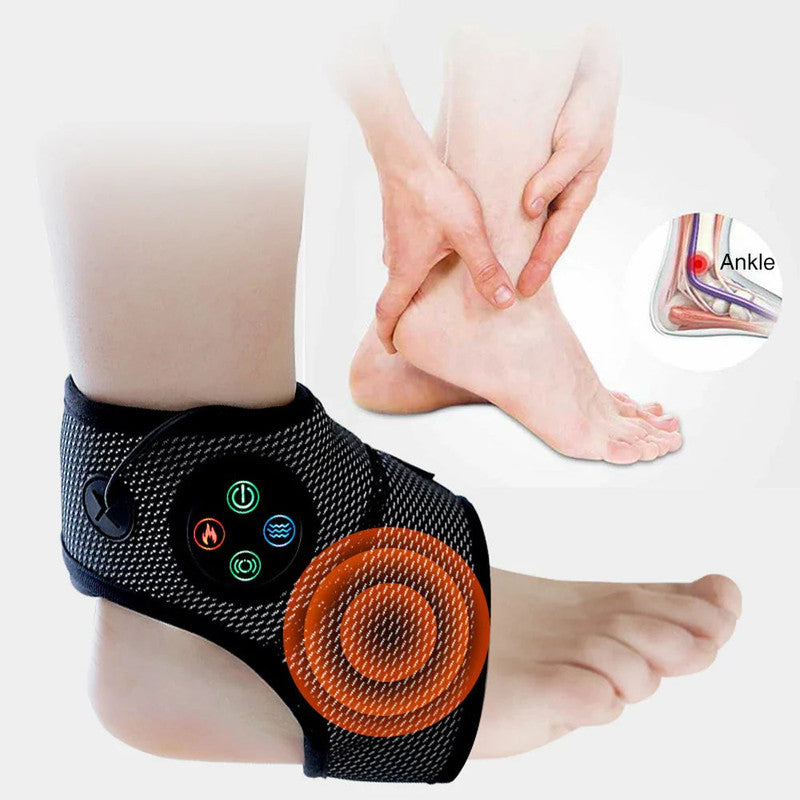 Electric Foot Ankle Massager with Heat Black - Image 4