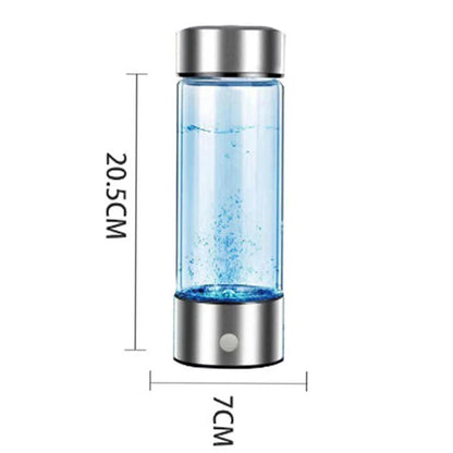 Portable Electric Hydrogen Water Bottle Silver - Image 4
