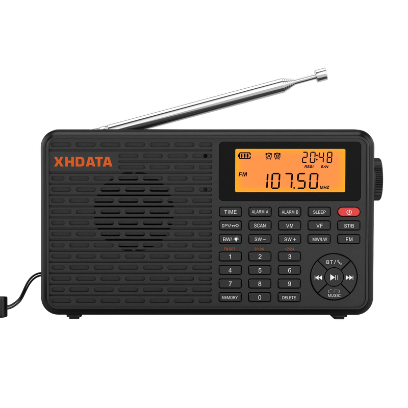 Stereo Digital Portable Radio Black - Image 3