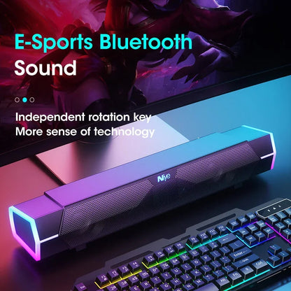 Computer Bluetooth RGB Light Speaker Black - Image 7