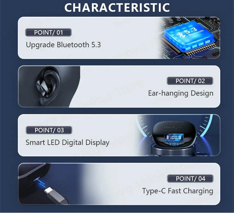 Bluetooth Wireless Earbuds Black - Image 4