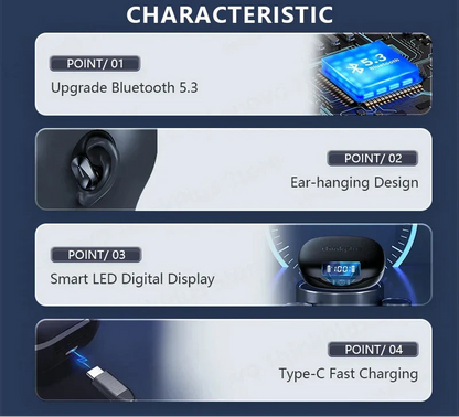 Bluetooth Wireless Earbuds Black - Image 4