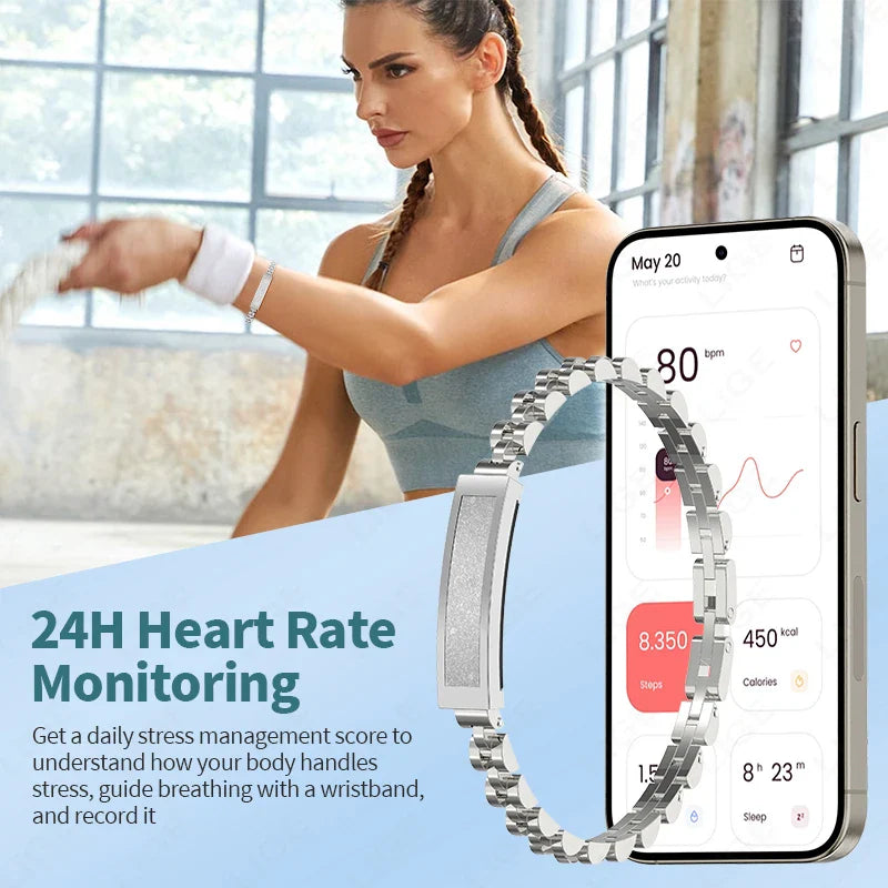 No-Screen Smart Watch Silver