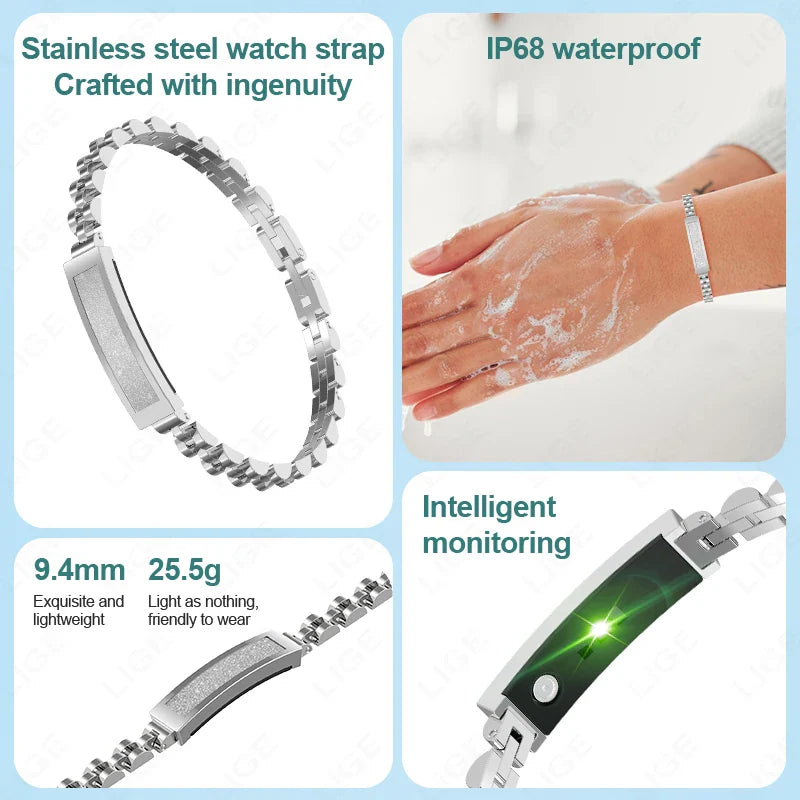No-Screen Smart Watch Silver - Image 5