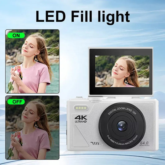 Digital Camera with 3.0 Flip Screen White - Image 2