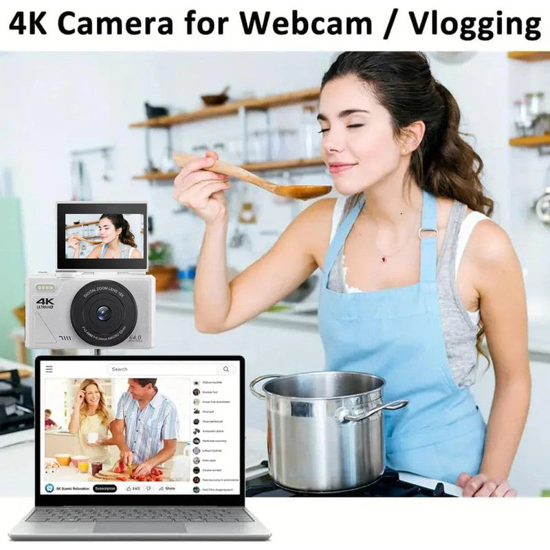 Digital Camera with 3.0 Flip Screen White - Image 3