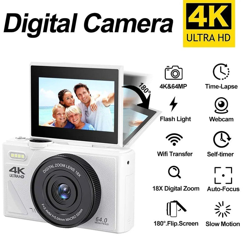 Digital Camera with 3.0 Flip Screen White - Image 6