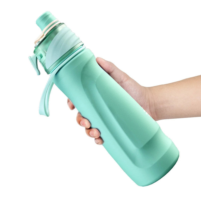 750ML Spray Water Bottle Green - Image 2