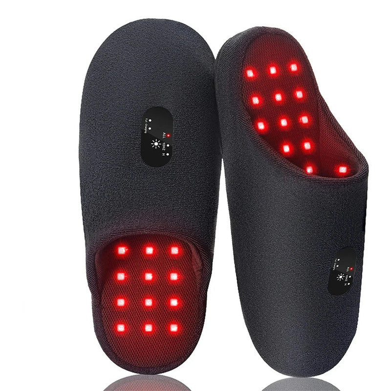 Rechargeable Red Light Therapy Slippers Black - Image 2