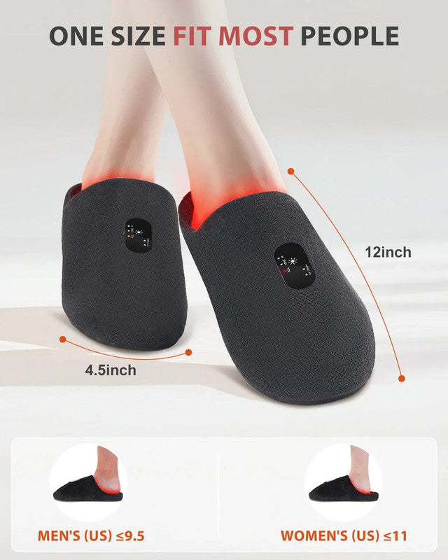 Rechargeable Red Light Therapy Slippers Black - Image 4